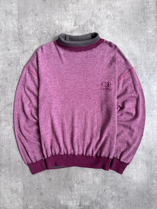 80s C.P. Company Japanese Made Burgundy Turtle Neck