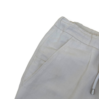 THOM SWEENEY LINEN TROUSERS WHITE 50 / M | Medium, White