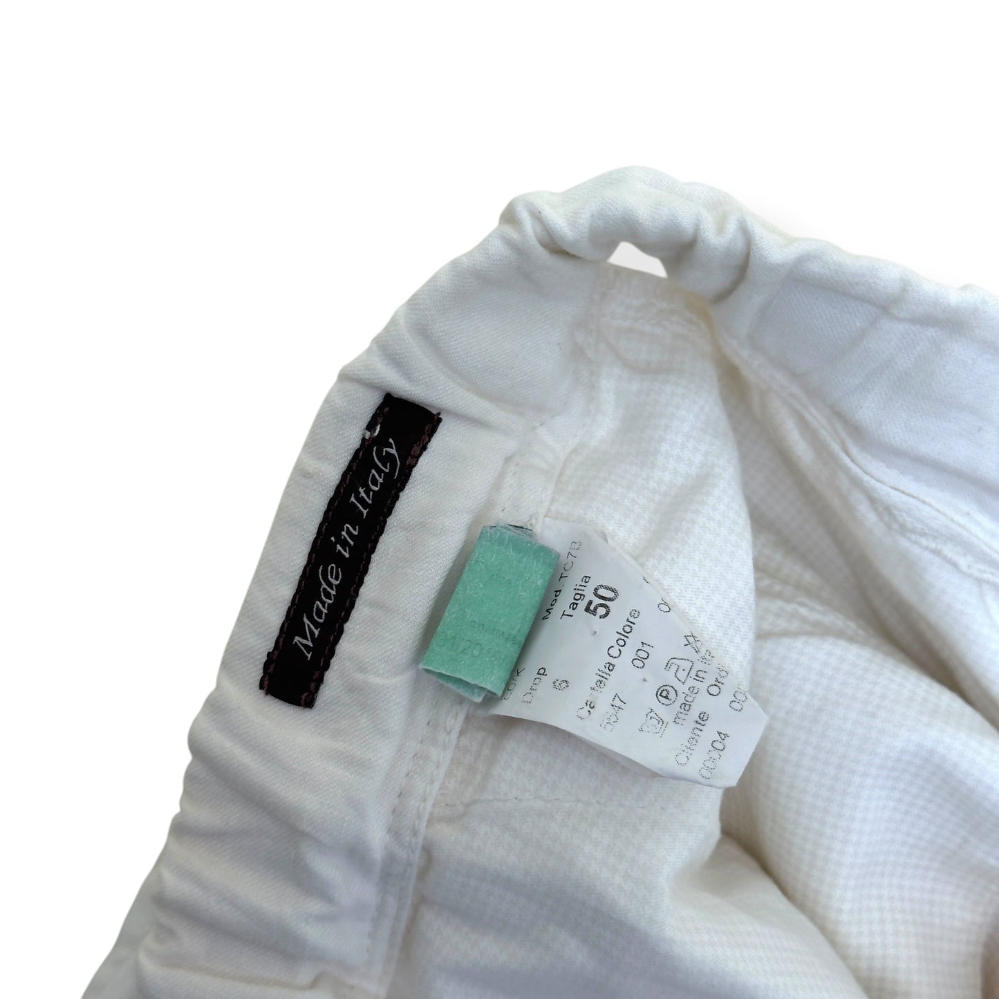 THOM SWEENEY LINEN TROUSERS WHITE 50 / M | Medium, White