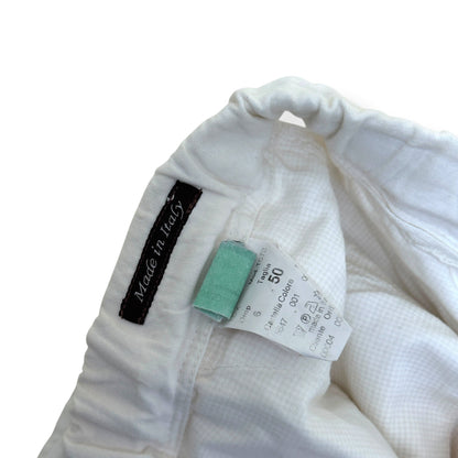 THOM SWEENEY LINEN TROUSERS WHITE 50 / M | Medium, White