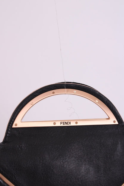 Fendi Top Handle Bag Black/ Rose Gold | O/S, Multicoloured