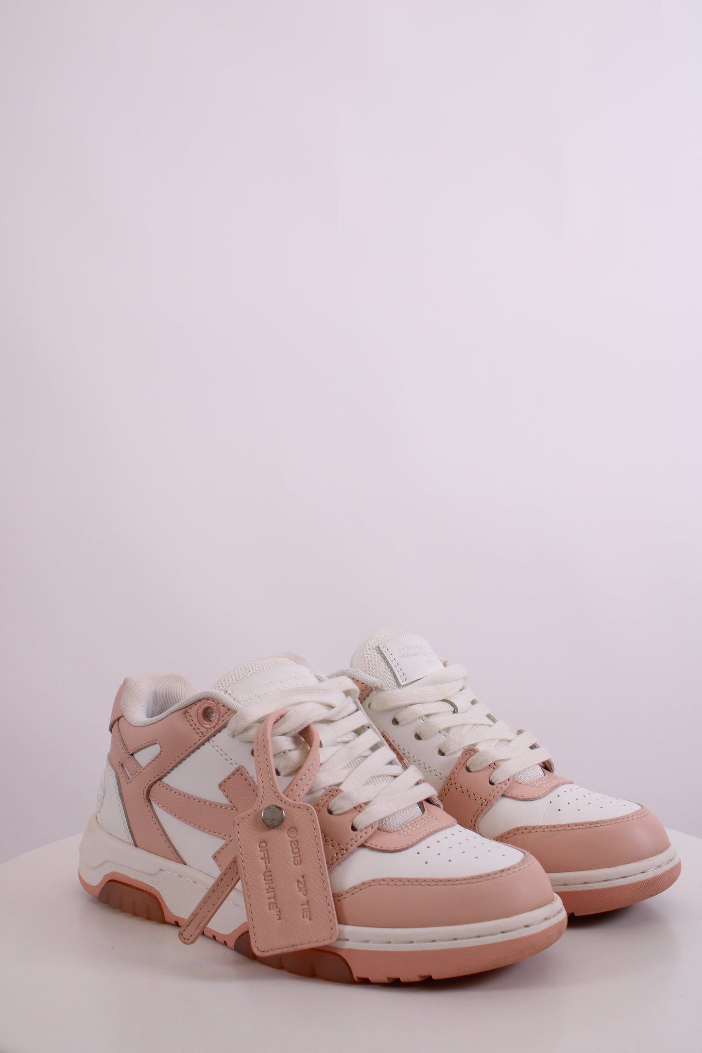 Off White Out Of Office Trainers White/ Peach 37 | O/S, White