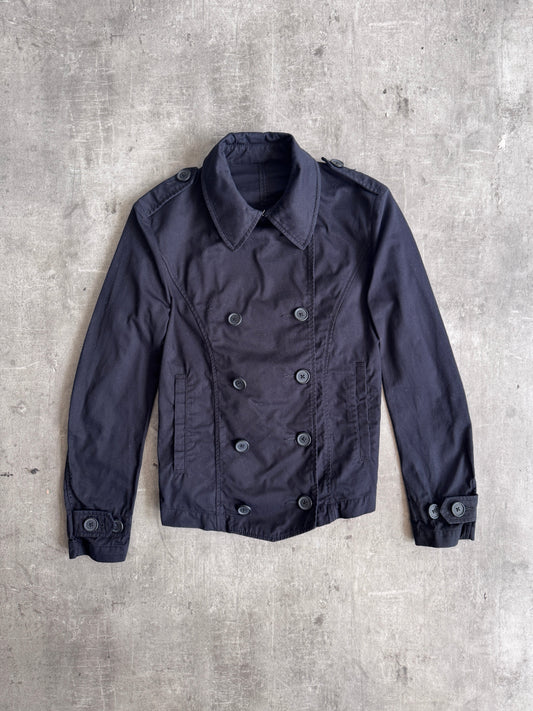 PPFM Black Double Breasted HBT Short Military Blouson | Small, Multicoloured