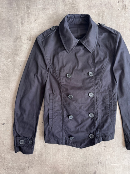 PPFM Black Double Breasted HBT Short Military Blouson | Small, Multicoloured