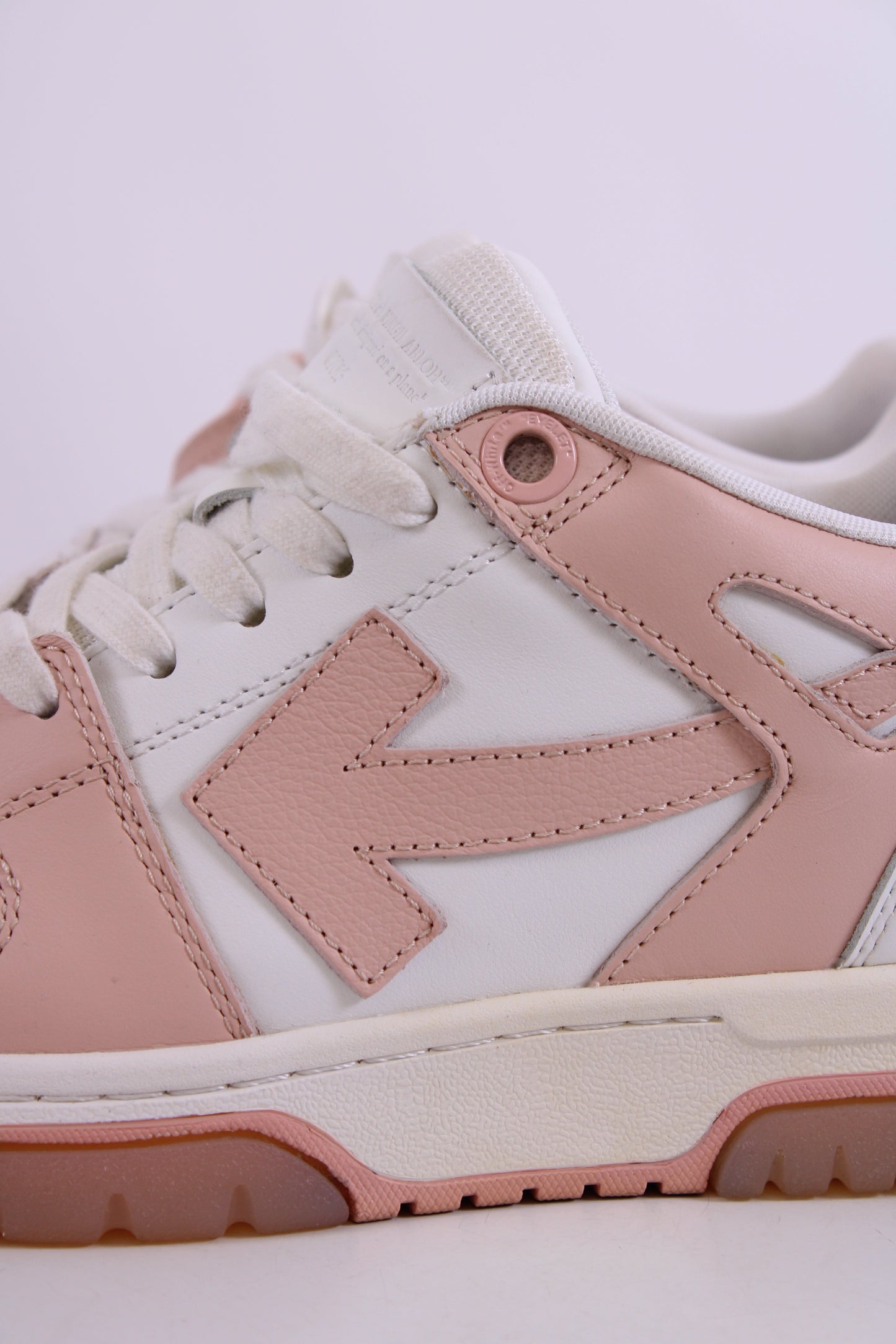 Off White Out Of Office Trainers White/ Peach 37 | O/S, White
