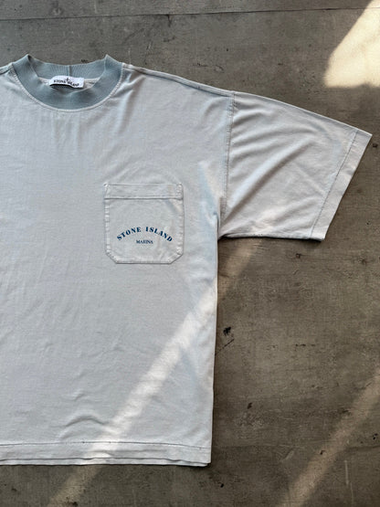 S/S 2023 Stone Island Marina Washed Pocket Tee | Extra Large, Multicoloured