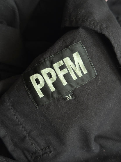 PPFM Black Double Breasted HBT Short Military Blouson | Small, Multicoloured