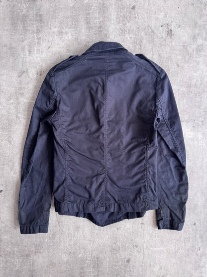 PPFM Black Double Breasted HBT Short Military Blouson | Small, Multicoloured