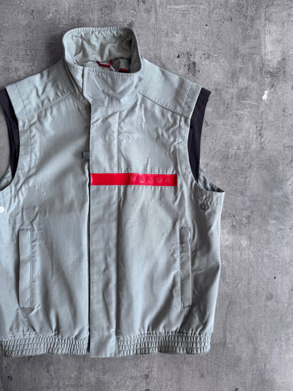 1999 Prada Sport Grey Sailing Tech Vest | Medium, Multicoloured