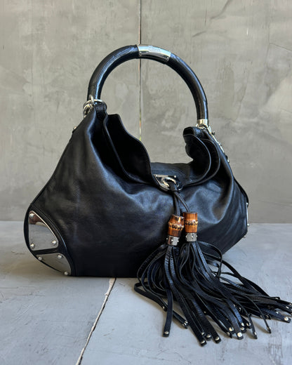 Gucci FW08 Indy Babushka Leather Shoulder Bag