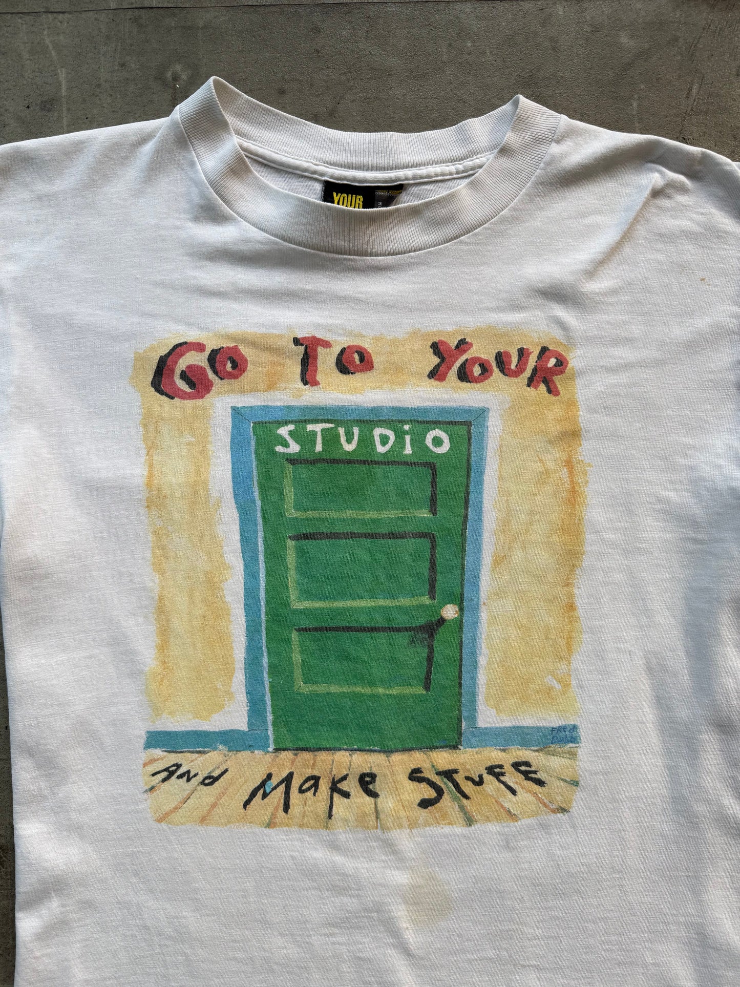 1990s Fred Babb Single Stitch Graphic Tee | Medium, Multicoloured