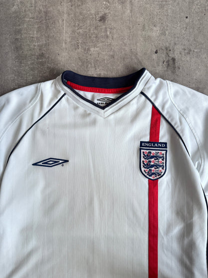 2001-02 England Umbro Home Football Shirt | Medium, Multicoloured