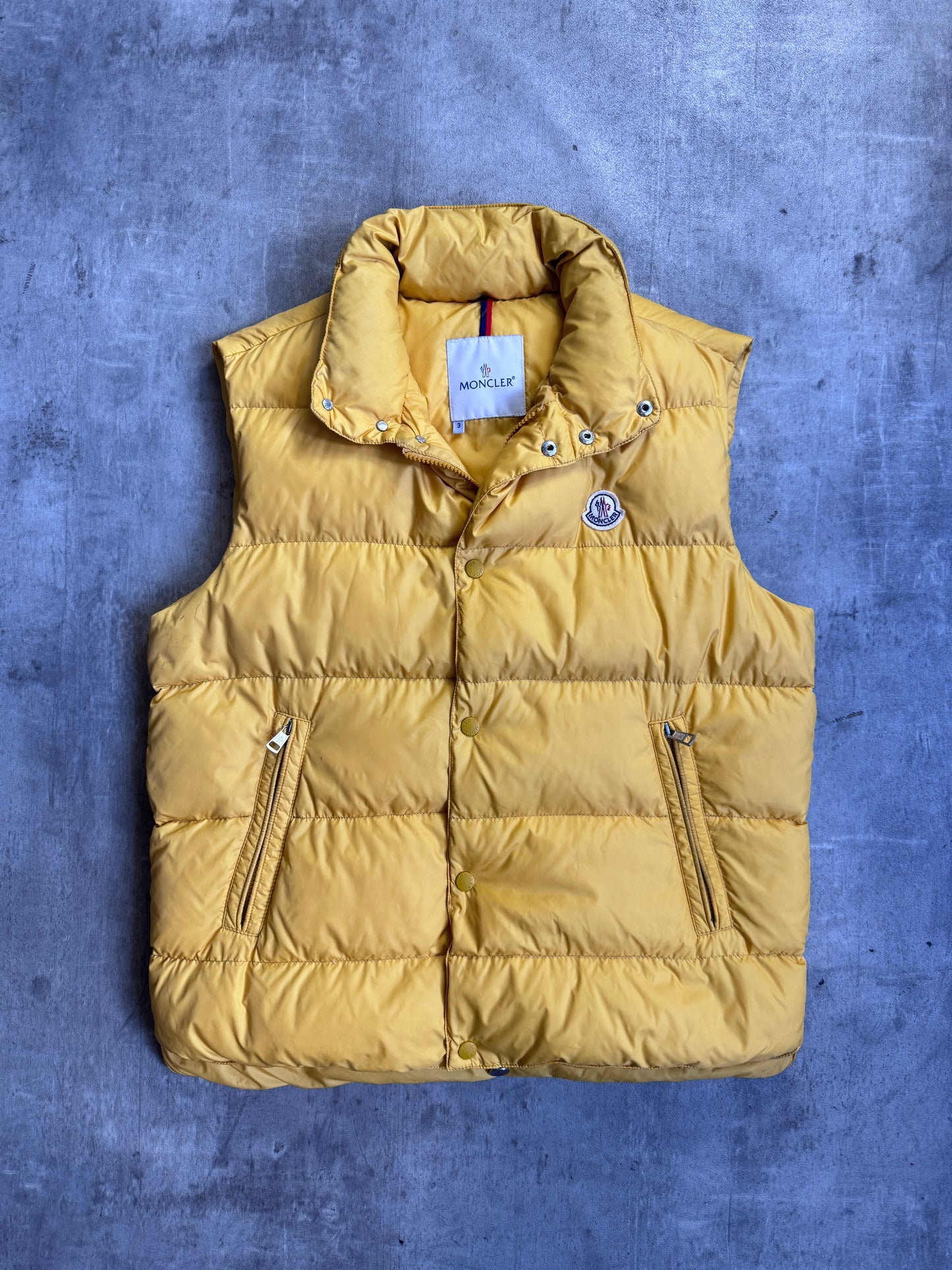 Moncler Sunshine Yellow Puffer Down Gilet
