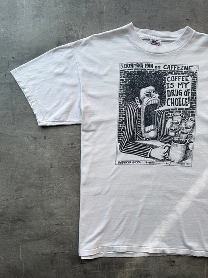 1991 Badbob Screaming Man Graphic Tee | Extra Large, Multicoloured