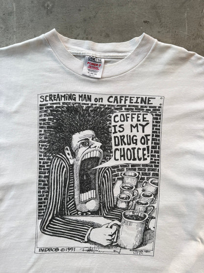 1991 Badbob Screaming Man Graphic Tee | Extra Large, Multicoloured