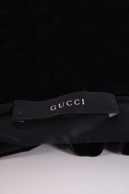 Gucci Horsebit Velvet fringe Scarf Black | O/S, Black