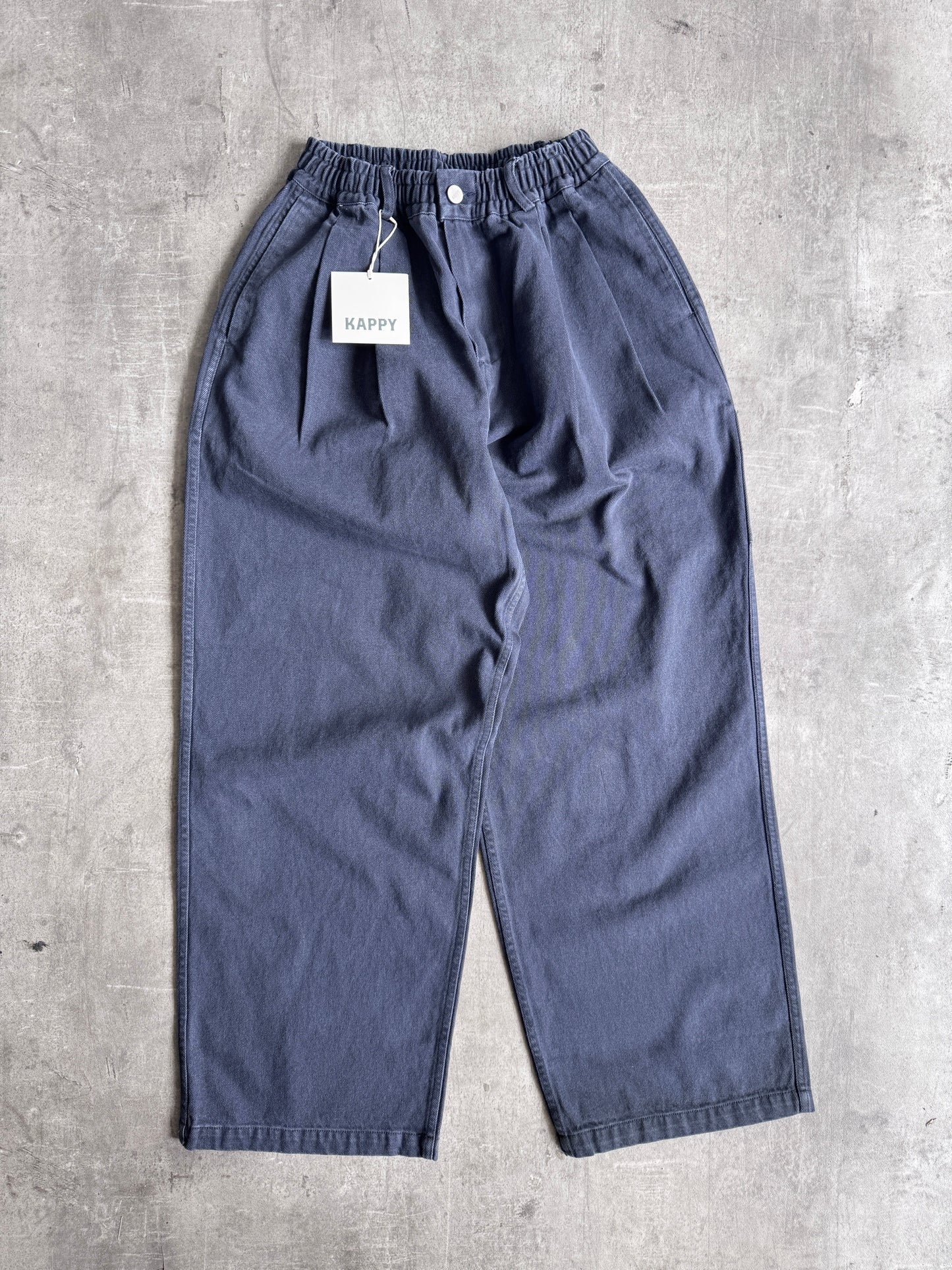 Kappy Korea Two Tuck Pleated Kation Pants - Dark Grey | O/S, Multicoloured