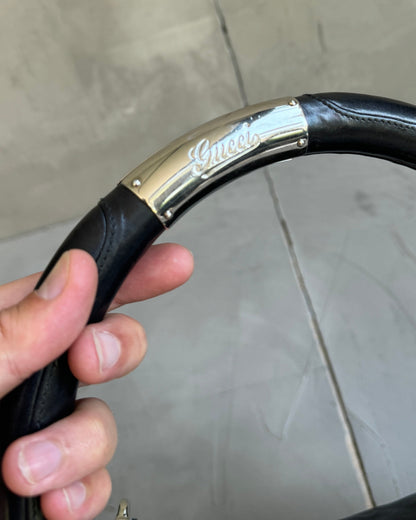 Gucci FW08 Indy Babushka Leather Shoulder Bag