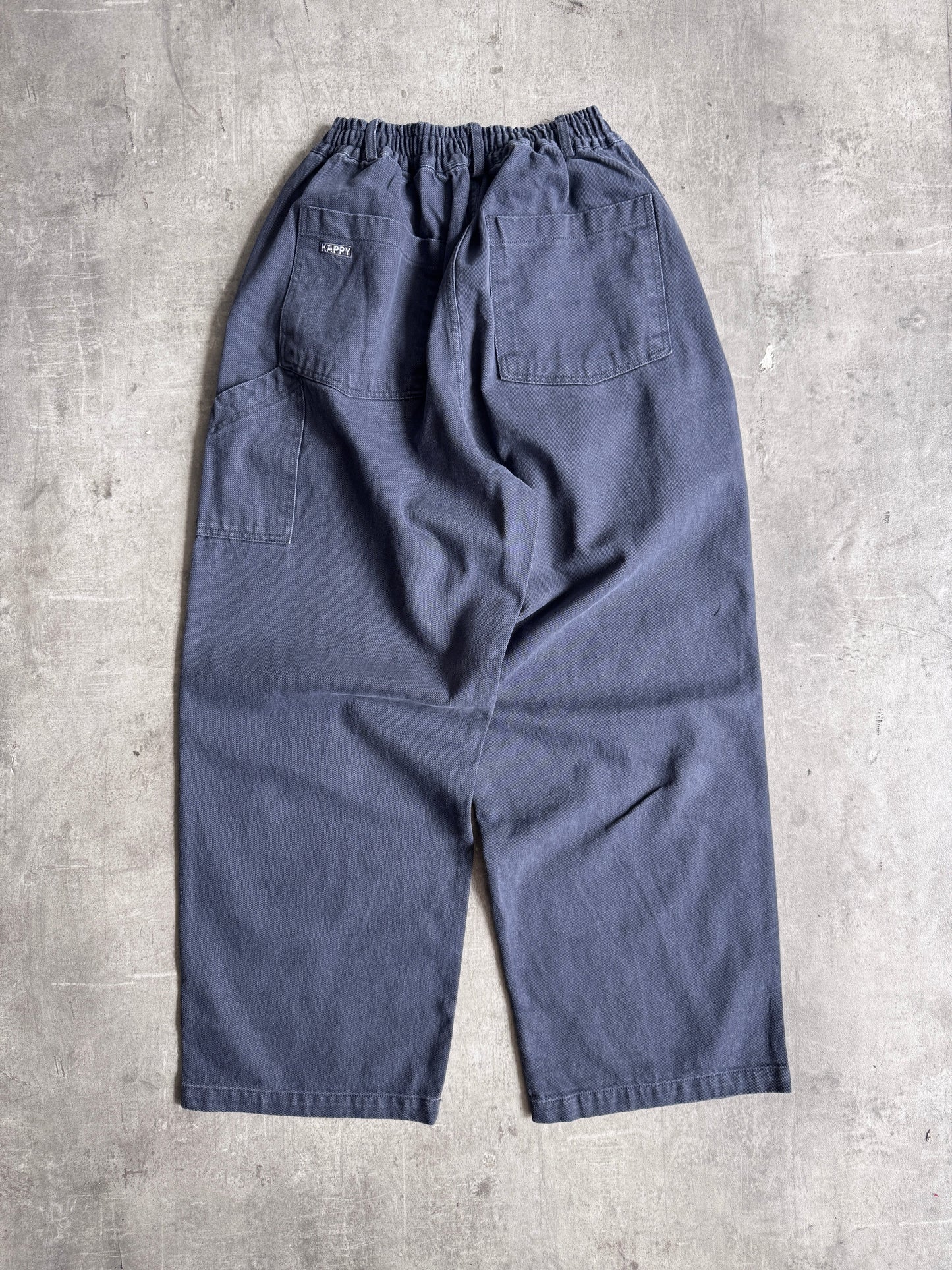 Kappy Korea Two Tuck Pleated Kation Pants - Dark Grey | O/S, Multicoloured