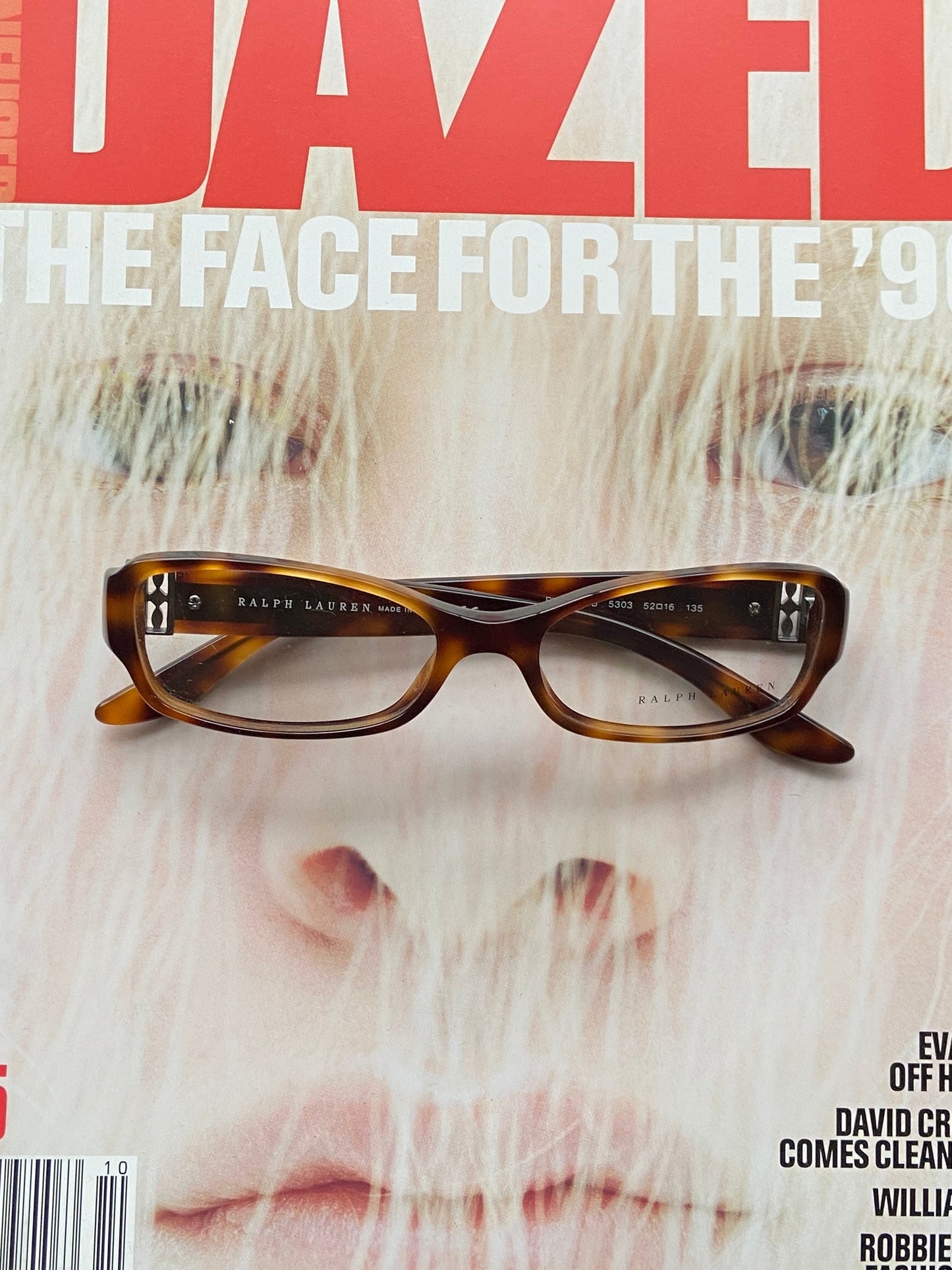 RALPH LAUREN 90'S BAYONETTA GLASSES | O/S, Tortoise Shell