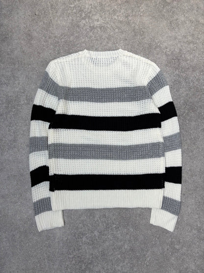 Tete Homme Bold Strip Knit Sweater
