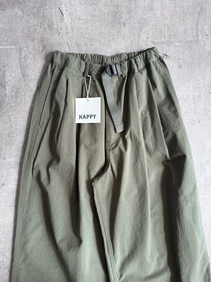 Kappy Korea Two Tuck Pleated Wide Pants - Khaki | O/S, Khaki