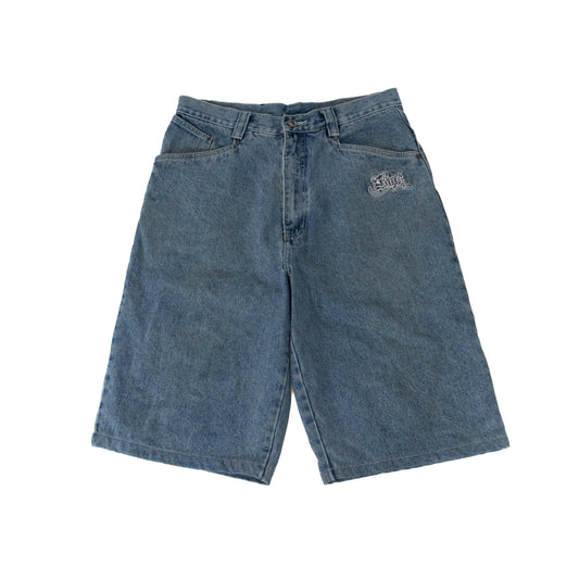 Karl Kani Embroidered Light Wash Denim Jorts