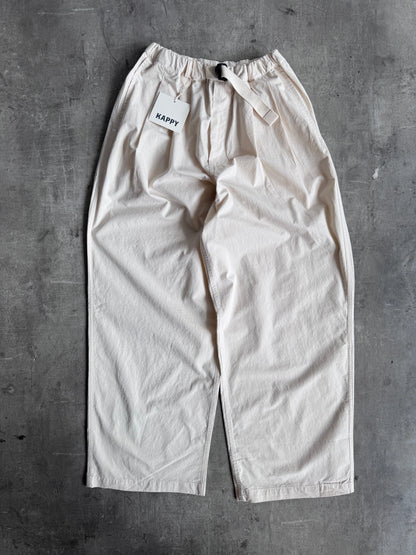 Kappy Korea Two Tuck Pleated Wide Pants - Cream | O/S, Cream