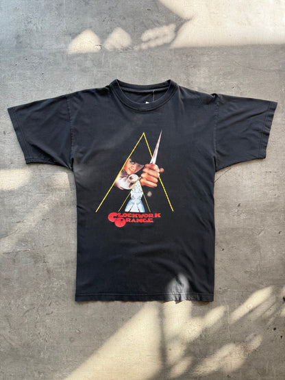 1990s A Clockwork Orange Washed Black Graphic Tee | Medium, Multicoloured