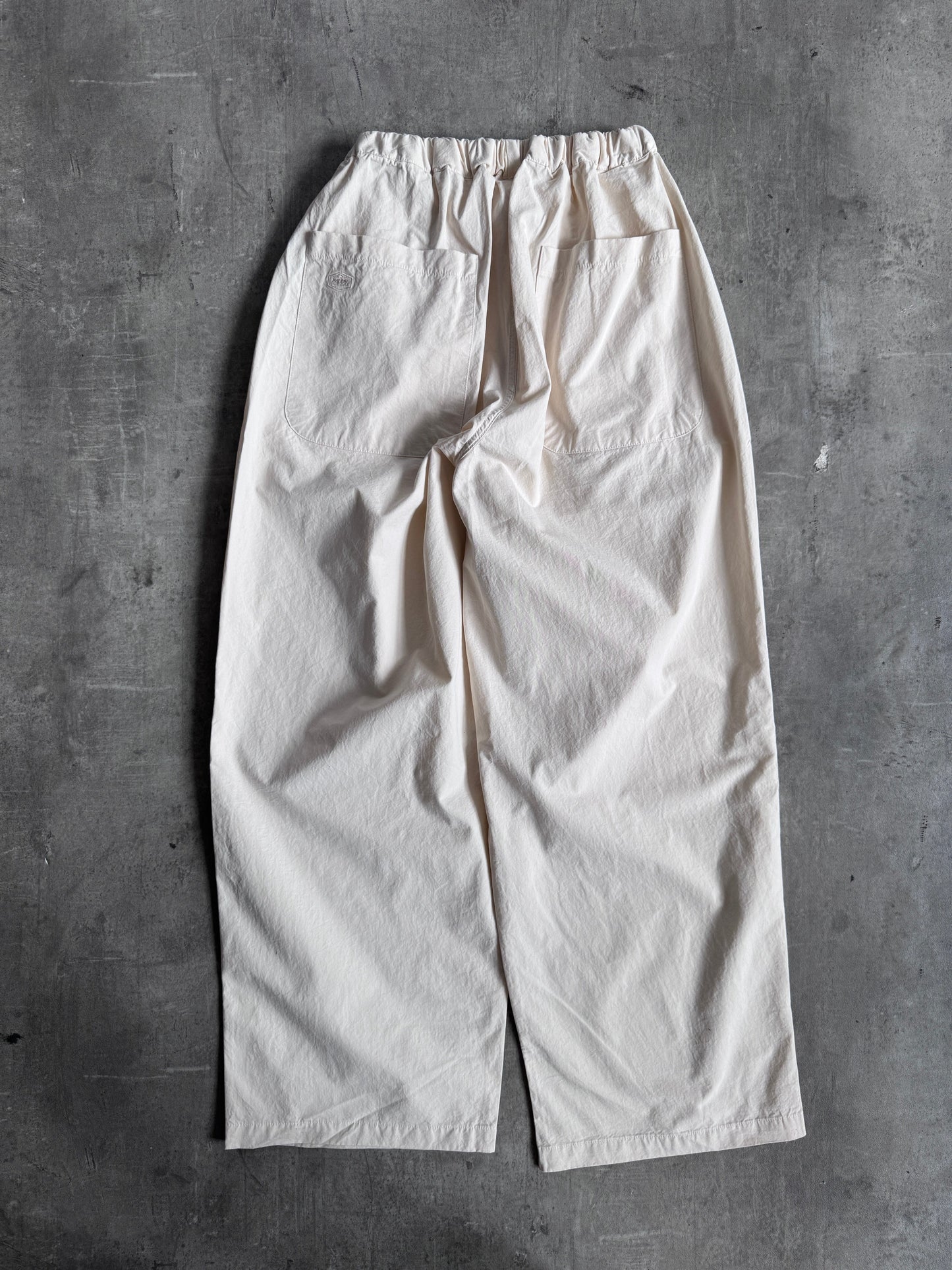 Kappy Korea Two Tuck Pleated Wide Pants - Cream | O/S, Cream