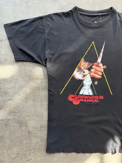 1990s A Clockwork Orange Washed Black Graphic Tee | Medium, Multicoloured