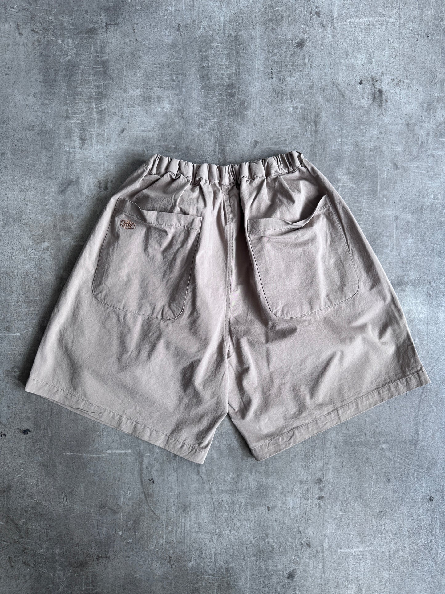 Kappy Korea Two Tuck Pleated Wide Half Pants - Beige | O/S, Beige