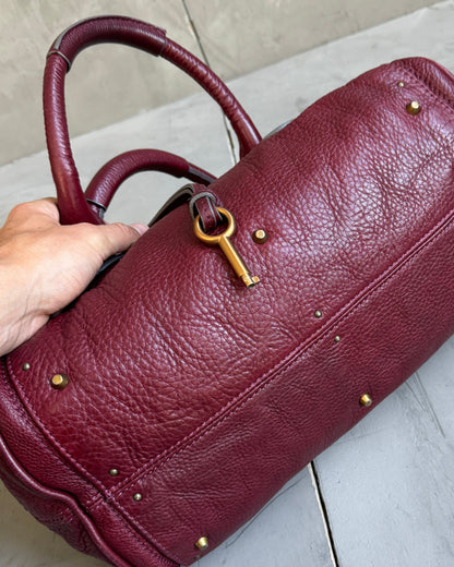 Chloe by Phoebe Philo SS05 Red Paddington Bag | O/S, Gold