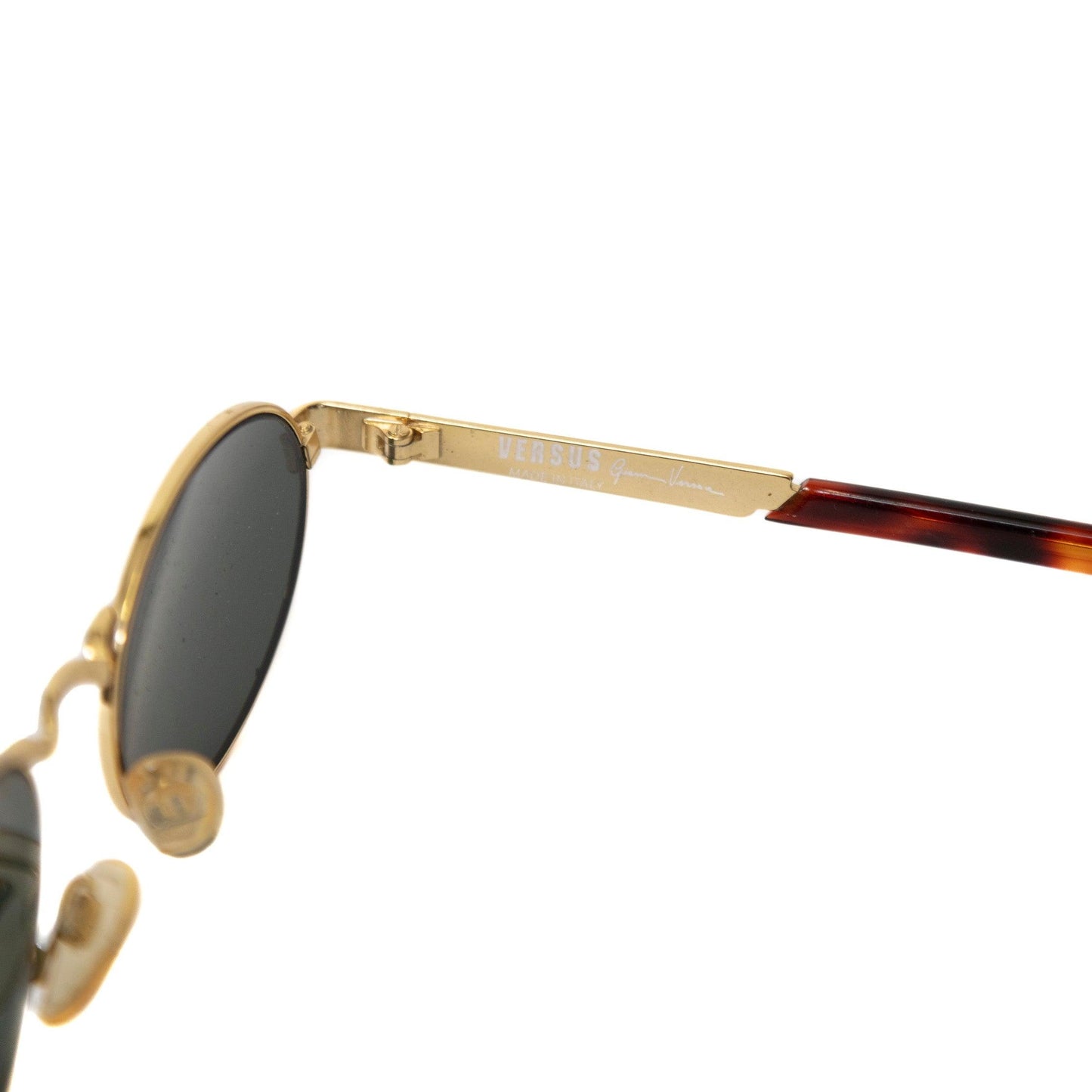 Versus Versace Round Vintage Gold Rim Sunglasses