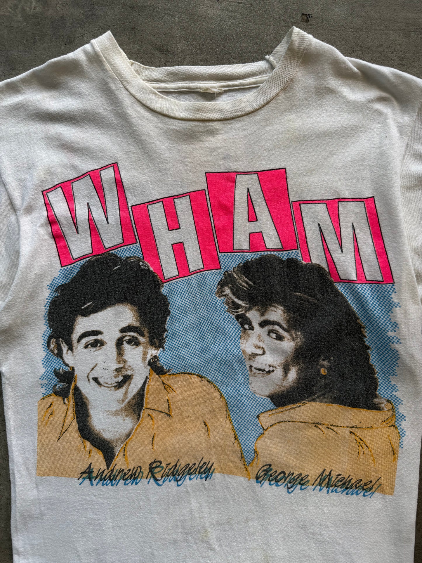 1985 WHAM! on Tour Graphic Tee | Small, Multicoloured