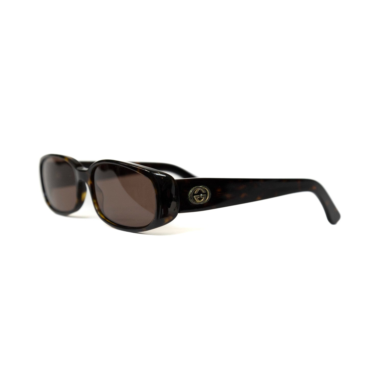 Gucci Brown Oval Sunglasses