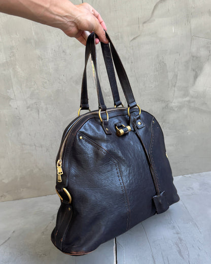Yves Saint Laurent SS06 Leather Muse Bag | O/S, Brown