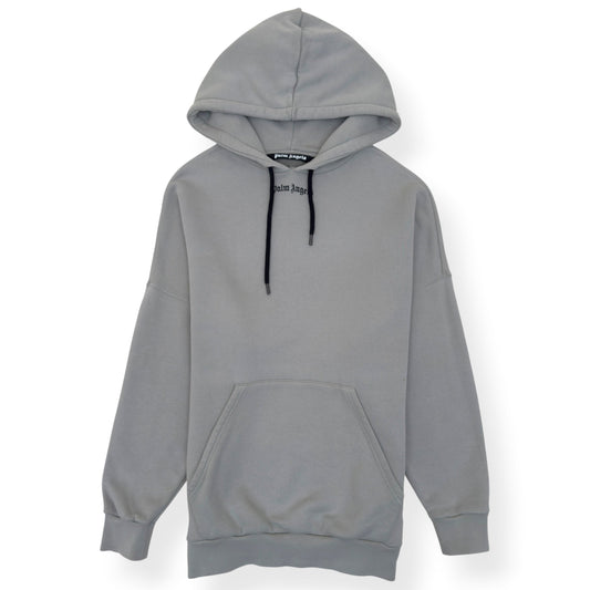 PALM ANGELS PULLOVER HOODIE GREY / BLACK L | Large, Black