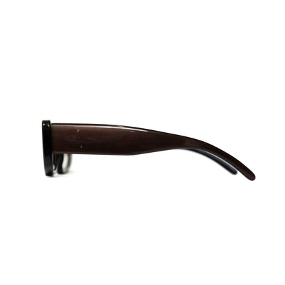 Gucci Brown Rectangular Oval Vintage Sunglasses