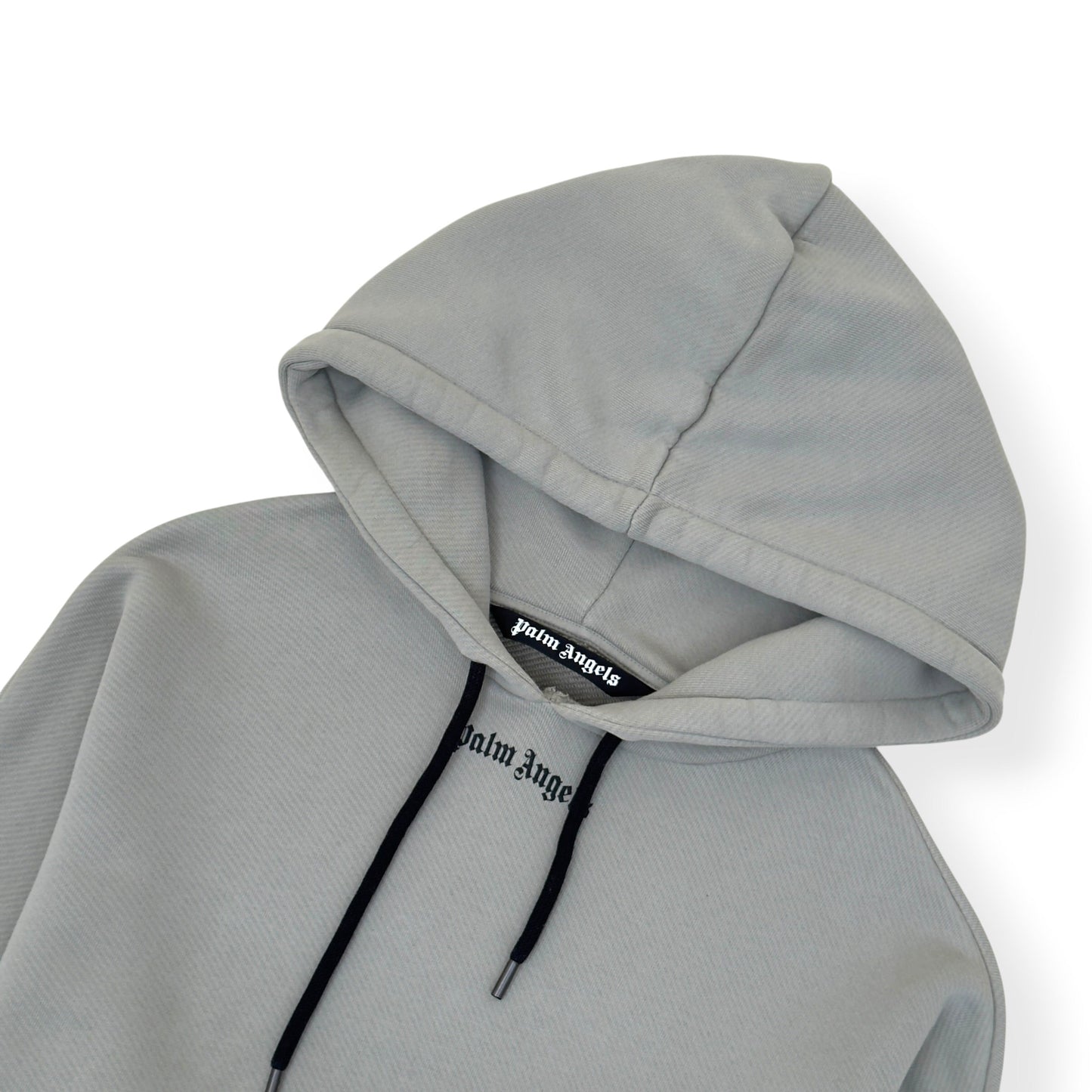 PALM ANGELS PULLOVER HOODIE GREY / BLACK L | Large, Black