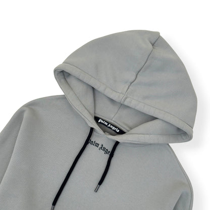 PALM ANGELS PULLOVER HOODIE GREY / BLACK L | Large, Black