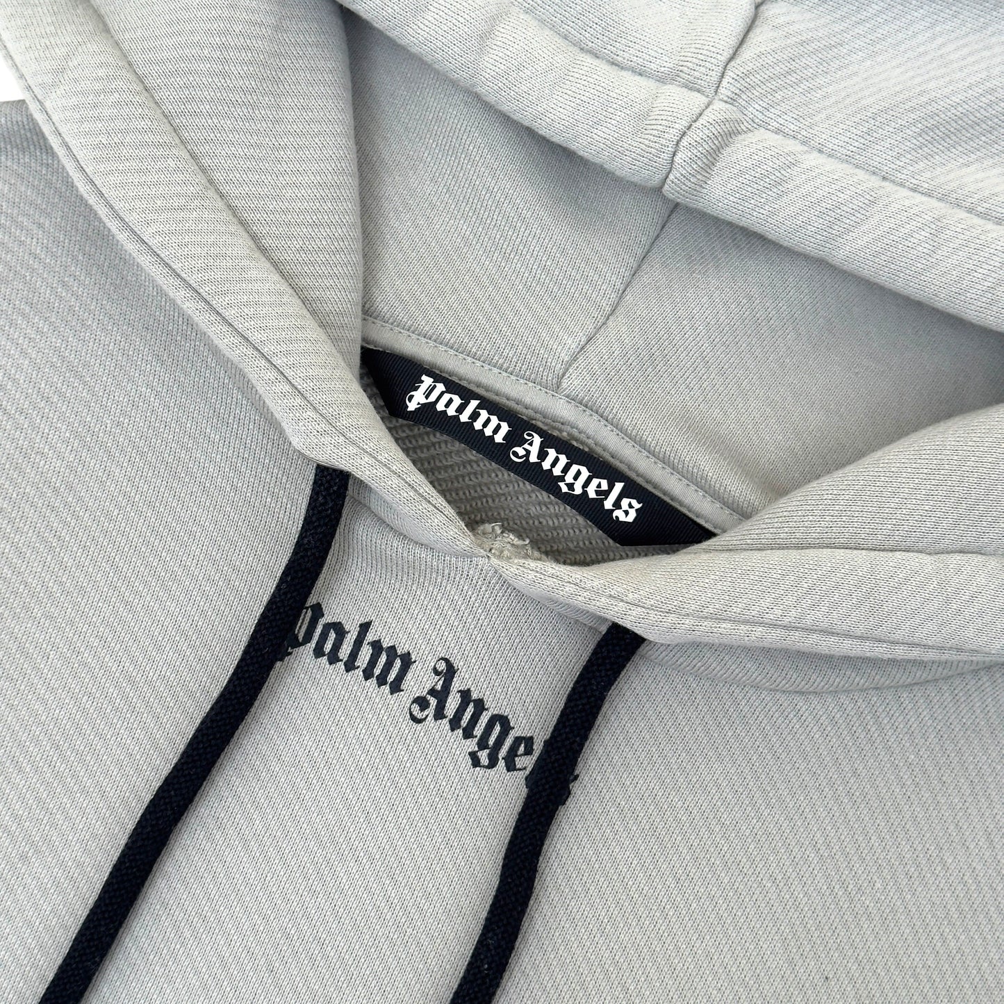 PALM ANGELS PULLOVER HOODIE GREY / BLACK L | Large, Black