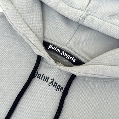 PALM ANGELS PULLOVER HOODIE GREY / BLACK L | Large, Black