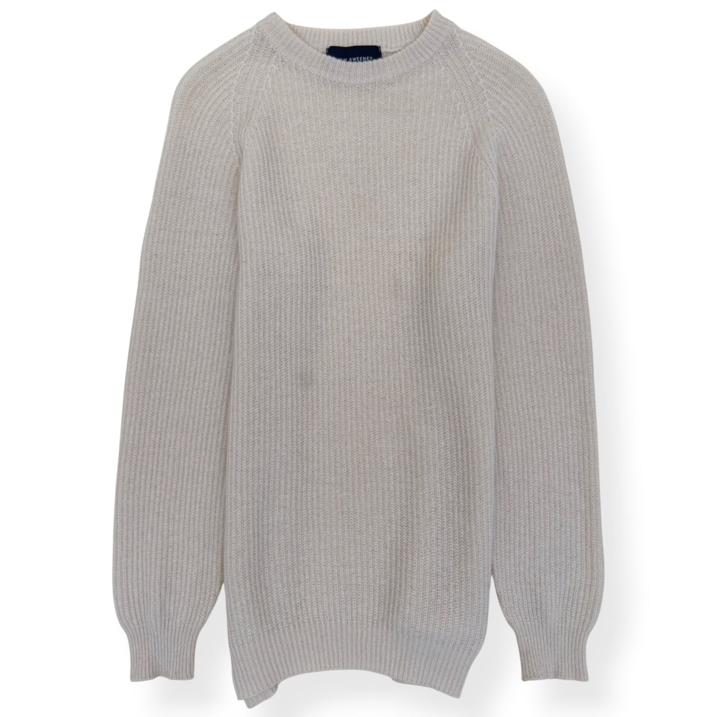 THOM SWEENEY CASHMERE CREW NECK SWEATER M | Medium, Ivory