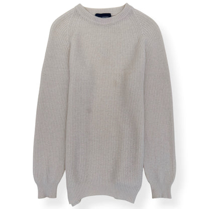 THOM SWEENEY CASHMERE CREW NECK SWEATER M | Medium, Ivory