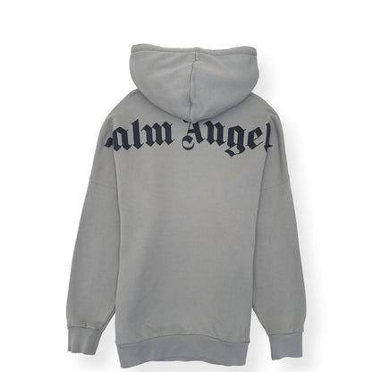 PALM ANGELS PULLOVER HOODIE GREY / BLACK L | Large, Black