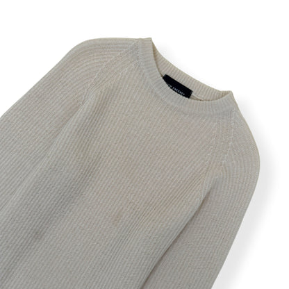 THOM SWEENEY CASHMERE CREW NECK SWEATER M | Medium, Ivory