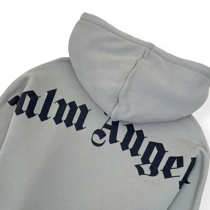 PALM ANGELS PULLOVER HOODIE GREY / BLACK L | Large, Black