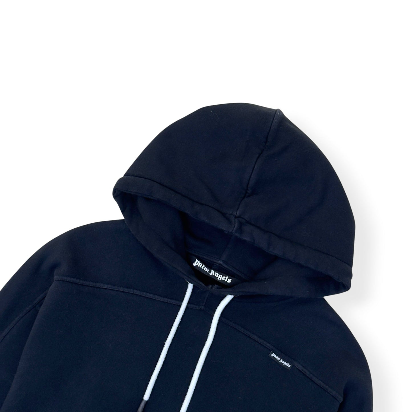 PALM ANGELS BURNING LOGO HOODIE BLACK / WHITE L | Large, Black