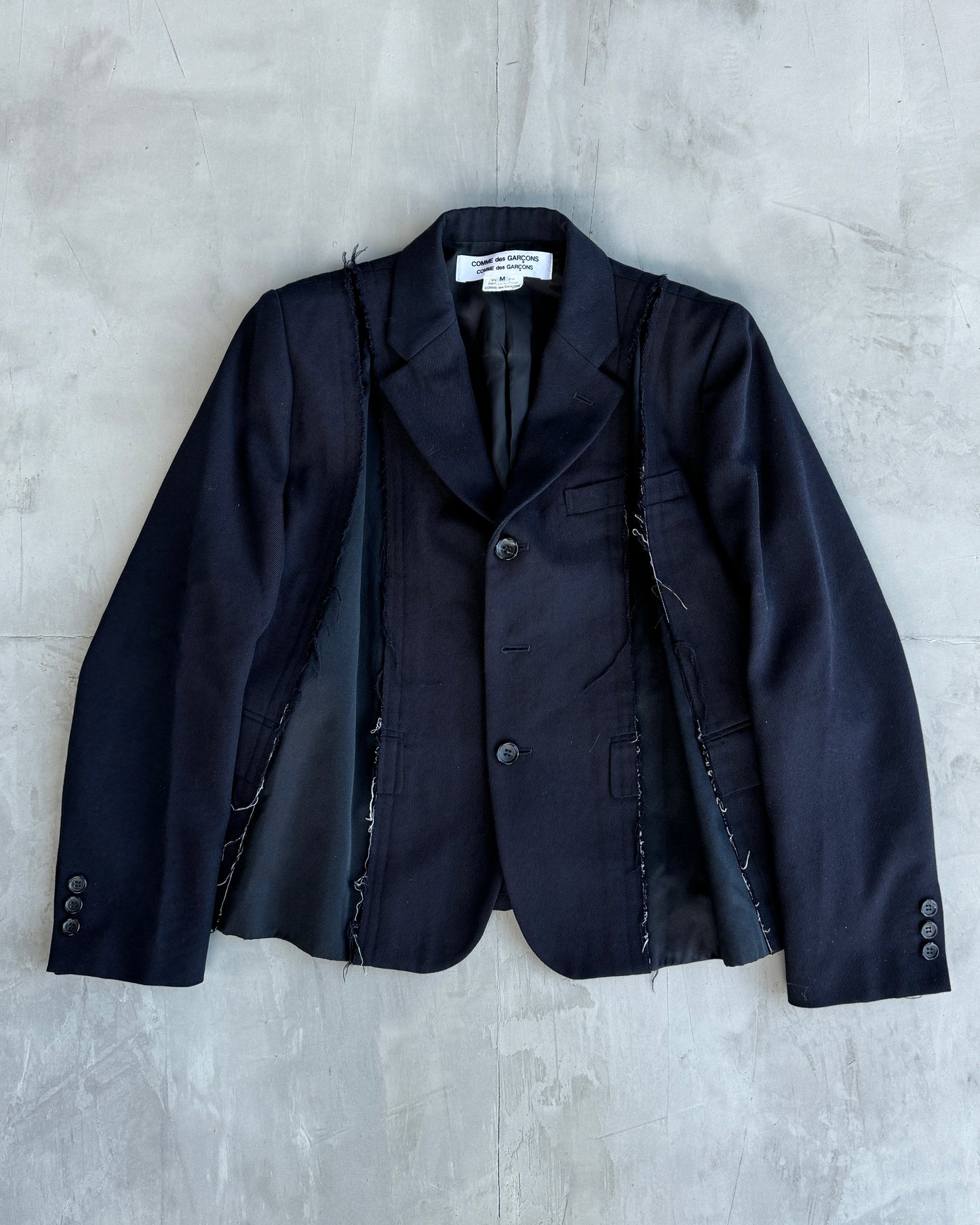 COMME DES GARCONS AW2020 DISTRESSED BLAZER - M